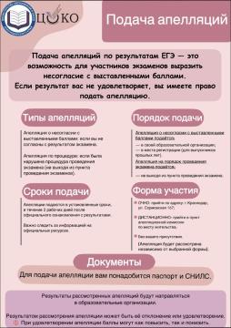Подача апелляций